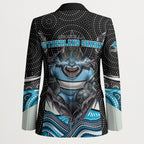Cronulla Sutherland Sharks Blazer The Scream of Lightning Eyes - Indigenous Dot Ripping Effect