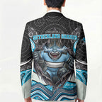Cronulla Sutherland Sharks Blazer The Scream of Lightning Eyes - Indigenous Dot Ripping Effect