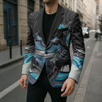 Cronulla Sutherland Sharks Blazer The Scream of Lightning Eyes - Indigenous Dot Ripping Effect
