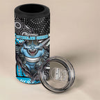 Cronulla Sutherland Sharks 4 in 1 Can Cooler Tumbler The Scream of Lightning Eyes - Indigenous Dot Ripping Effect