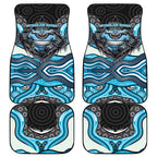 Cronulla Sutherland Sharks Car Mats The Scream of Lightning Eyes - Indigenous Dot Ripping Effect