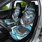Cronulla Sutherland Sharks Car Seat Cover The Scream of Lightning Eyes - Indigenous Dot Ripping Effect