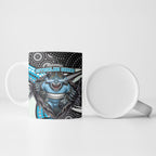 Cronulla Sutherland Sharks Ceramic Mug The Scream of Lightning Eyes - Indigenous Dot Ripping Effect