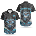 Cronulla Sutherland Sharks Couples Matching Long Sleeve Bodycon Dress and Hawaiian Shirt The Scream of Lightning Eyes - Indigenous Dot Ripping Effect