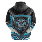Cronulla Sutherland Sharks Hoodie The Scream of Lightning Eyes - Indigenous Dot Ripping Effect