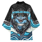 Cronulla Sutherland Sharks Kimono The Scream of Lightning Eyes - Indigenous Dot Ripping Effect