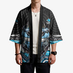 Cronulla Sutherland Sharks Kimono The Scream of Lightning Eyes - Indigenous Dot Ripping Effect