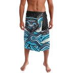 Cronulla Sutherland Sharks Lavalava The Scream of Lightning Eyes - Indigenous Dot Ripping Effect