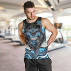 Cronulla Sutherland Sharks Men Tank Top The Scream of Lightning Eyes - Indigenous Dot Ripping Effect