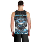 Cronulla Sutherland Sharks Men Tank Top The Scream of Lightning Eyes - Indigenous Dot Ripping Effect
