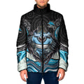 Cronulla Sutherland Sharks Padded Jacket The Scream of Lightning Eyes - Indigenous Dot Ripping Effect
