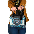 Cronulla Sutherland Sharks Shoulder Handbag The Scream of Lightning Eyes - Indigenous Dot Ripping Effect