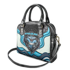 Cronulla Sutherland Sharks Shoulder Handbag The Scream of Lightning Eyes - Indigenous Dot Ripping Effect
