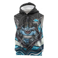 Cronulla Sutherland Sharks Sleeveless Hoodie The Scream of Lightning Eyes - Indigenous Dot Ripping Effect
