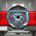 Cronulla Sutherland Sharks Spare Tire Cover The Scream of Lightning Eyes - Indigenous Dot Ripping Effect
