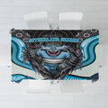 Cronulla Sutherland Sharks Tablecloth The Scream of Lightning Eyes - Indigenous Dot Ripping Effect