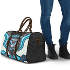 Cronulla Sutherland Sharks Travel Bag The Scream of Lightning Eyes - Indigenous Dot Ripping Effect