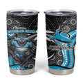 Cronulla Sutherland Sharks Tumbler Cup The Scream of Lightning Eyes - Indigenous Dot Ripping Effect