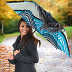Cronulla Sutherland Sharks Umbrella The Scream of Lightning Eyes - Indigenous Dot Ripping Effect