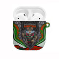 South Sydney Rabbitohs AirPods Case The Scream of Lightning Eyes - Indigenous Dot Ripping Effect