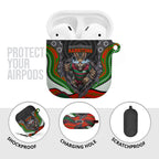 South Sydney Rabbitohs AirPods Case The Scream of Lightning Eyes - Indigenous Dot Ripping Effect