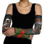 South Sydney Rabbitohs Arm Sleeves The Scream of Lightning Eyes - Indigenous Dot Ripping Effect