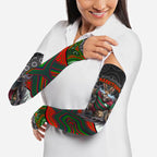 South Sydney Rabbitohs Arm Sleeves The Scream of Lightning Eyes - Indigenous Dot Ripping Effect