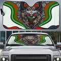 South Sydney Rabbitohs Auto Sun Shade The Scream of Lightning Eyes - Indigenous Dot Ripping Effect