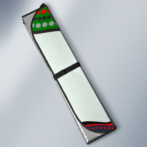 South Sydney Rabbitohs Auto Sun Shade The Scream of Lightning Eyes - Indigenous Dot Ripping Effect