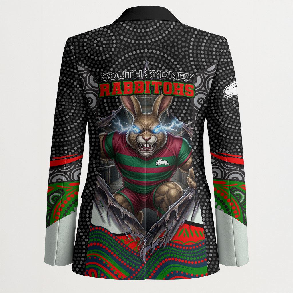 South Sydney Rabbitohs Blazer The Scream of Lightning Eyes - Indigenous Dot Ripping Effect