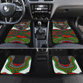 South Sydney Rabbitohs Car Mats The Scream of Lightning Eyes - Indigenous Dot Ripping Effect