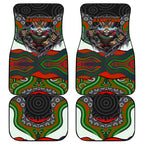 South Sydney Rabbitohs Car Mats The Scream of Lightning Eyes - Indigenous Dot Ripping Effect