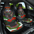 South Sydney Rabbitohs Car Seat Cover The Scream of Lightning Eyes - Indigenous Dot Ripping Effect