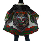 South Sydney Rabbitohs Cloak The Scream of Lightning Eyes - Indigenous Dot Ripping Effect