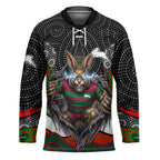 South Sydney Rabbitohs Hockey Jersey The Scream of Lightning Eyes - Indigenous Dot Ripping Effect