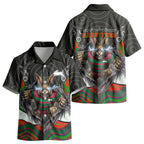 South Sydney Rabbitohs Kid Hawaiian Shirt The Scream of Lightning Eyes - Indigenous Dot Ripping Effect
