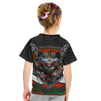 South Sydney Rabbitohs Kid T Shirt The Scream of Lightning Eyes - Indigenous Dot Ripping Effect