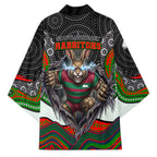 South Sydney Rabbitohs Kimono The Scream of Lightning Eyes - Indigenous Dot Ripping Effect