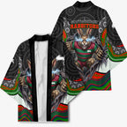 South Sydney Rabbitohs Kimono The Scream of Lightning Eyes - Indigenous Dot Ripping Effect