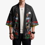 South Sydney Rabbitohs Kimono The Scream of Lightning Eyes - Indigenous Dot Ripping Effect