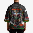 South Sydney Rabbitohs Kimono The Scream of Lightning Eyes - Indigenous Dot Ripping Effect