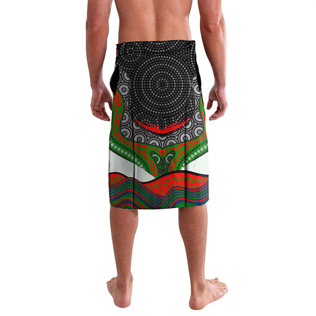 South Sydney Rabbitohs Lavalava The Scream of Lightning Eyes - Indigenous Dot Ripping Effect