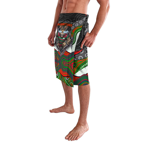 South Sydney Rabbitohs Lavalava The Scream of Lightning Eyes - Indigenous Dot Ripping Effect