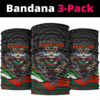 South Sydney Rabbitohs Neck Gaiter The Scream of Lightning Eyes - Indigenous Dot Ripping Effect
