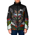 South Sydney Rabbitohs Padded Jacket The Scream of Lightning Eyes - Indigenous Dot Ripping Effect