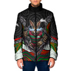 South Sydney Rabbitohs Padded Jacket The Scream of Lightning Eyes - Indigenous Dot Ripping Effect