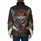 South Sydney Rabbitohs Padded Jacket The Scream of Lightning Eyes - Indigenous Dot Ripping Effect