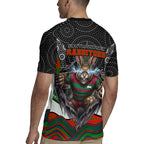 South Sydney Rabbitohs Rugby Jersey The Scream of Lightning Eyes - Indigenous Dot Ripping Effect