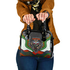 South Sydney Rabbitohs Shoulder Handbag The Scream of Lightning Eyes - Indigenous Dot Ripping Effect