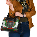South Sydney Rabbitohs Shoulder Handbag The Scream of Lightning Eyes - Indigenous Dot Ripping Effect